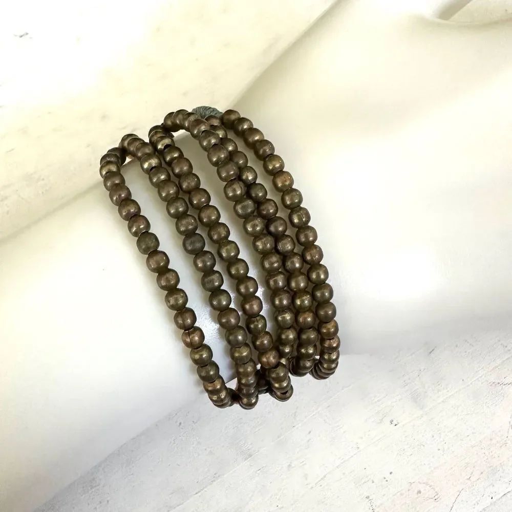 Multi strand beaded cord bracelet
